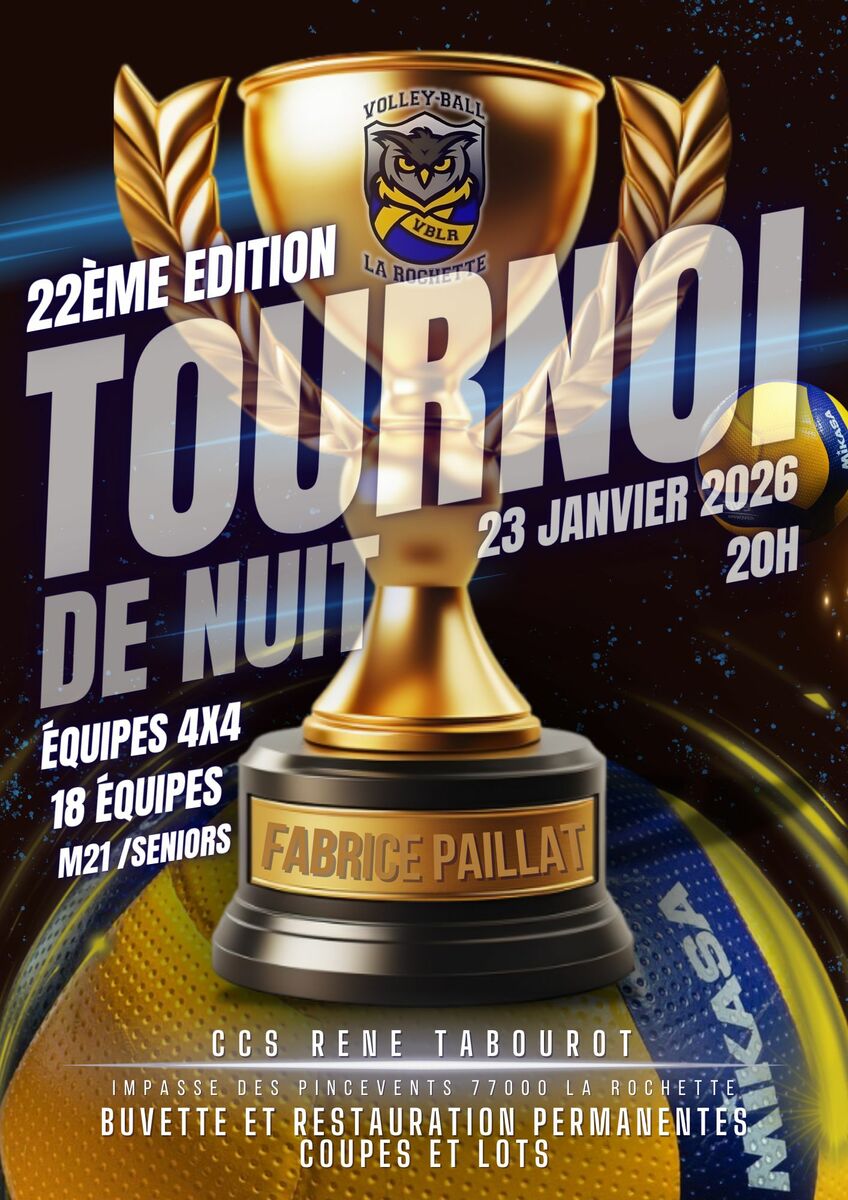 Tournoi de nuit Fabrice Paillat 2026