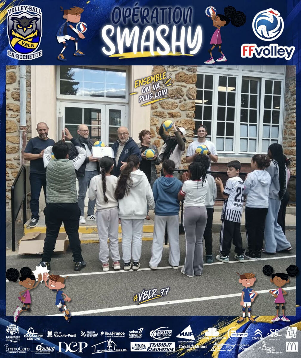 🏐🎁 Remise du pack Smashy à l’école élémentaire Paul Doumer !