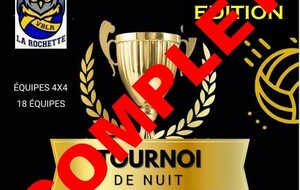 Tournoi de nuit 2025 - les inscriptions sont closes