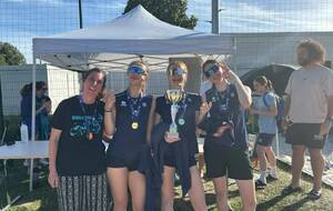 L'équipe M15 filles beach 2x2 est championne régionale !