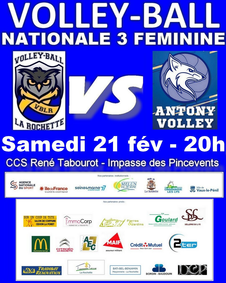 VB LA ROCHETTE - ANTONY VOLLEY
